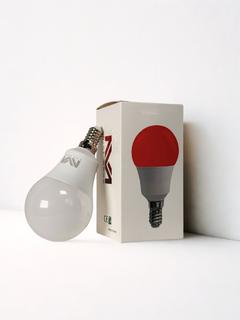 Bombilla de luz roja E14