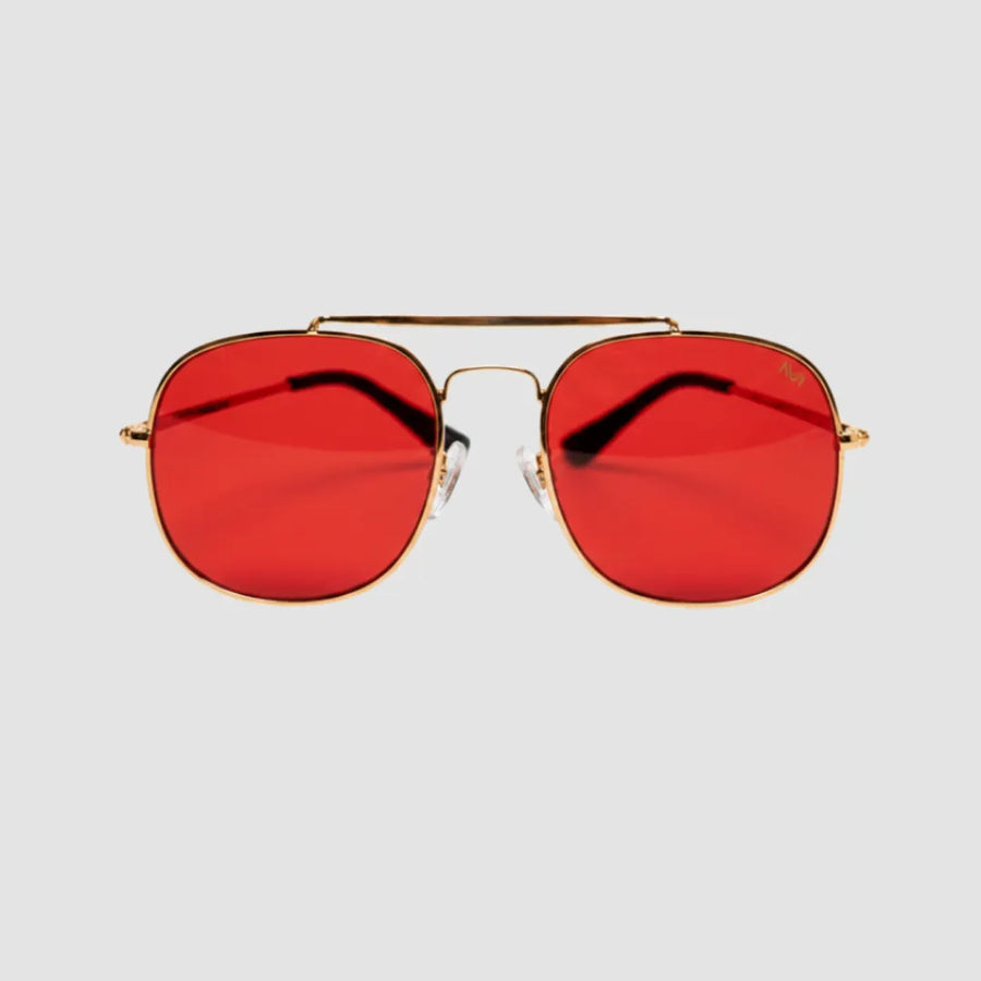Gafas Aviator rojas