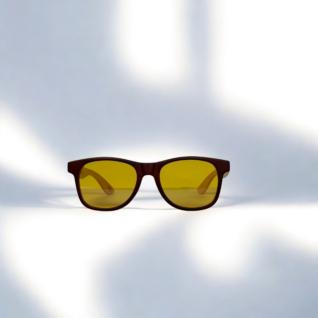 Schöne Stimmungs-Harvest-Light-Gelbbrille