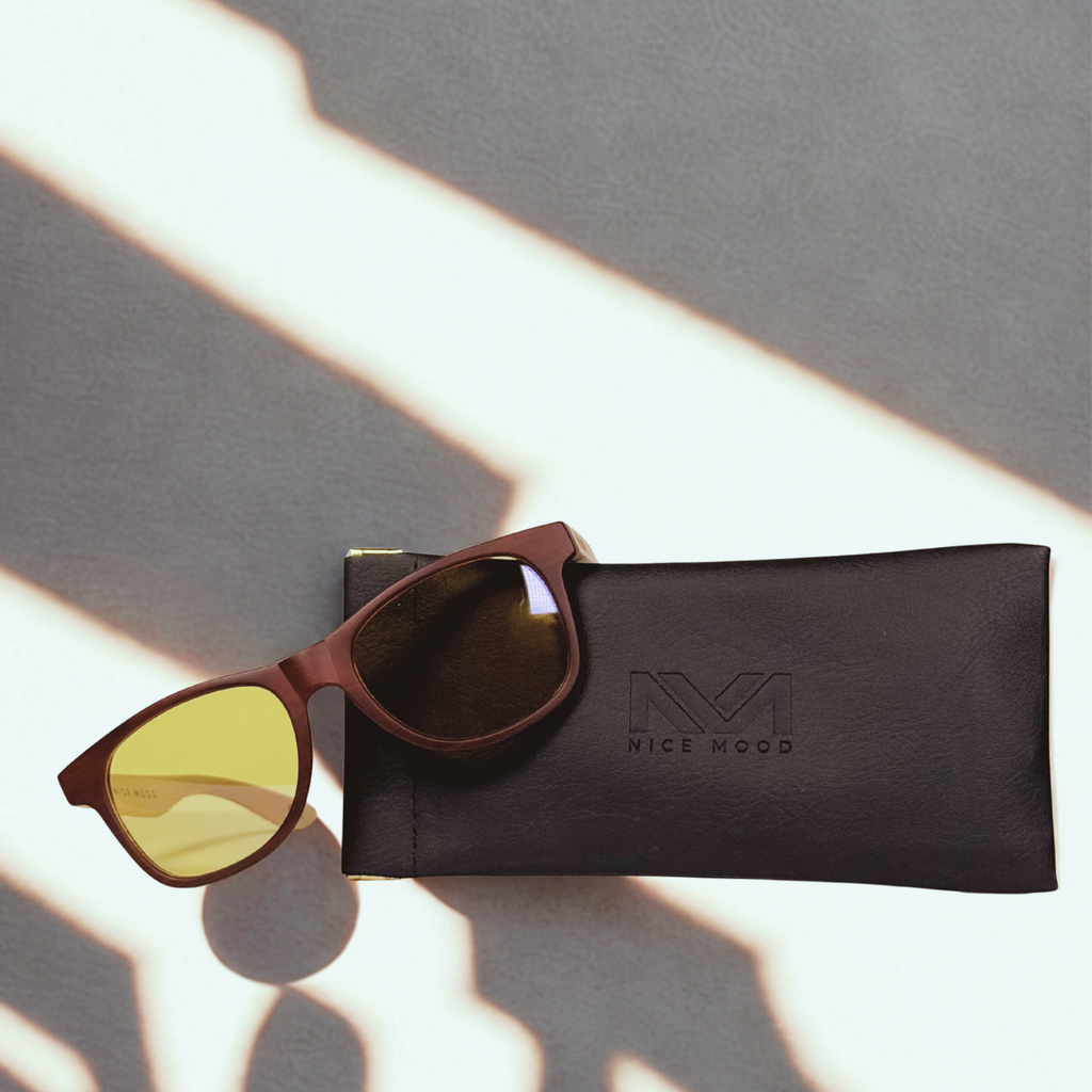 Schöne Stimmungs-Harvest-Light-Gelbbrille