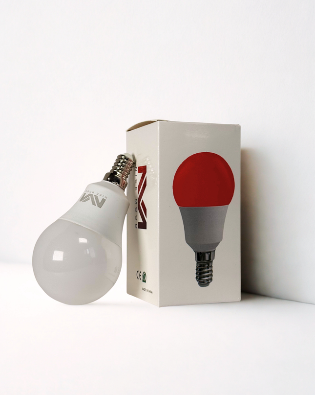 Bombilla de luz roja E14