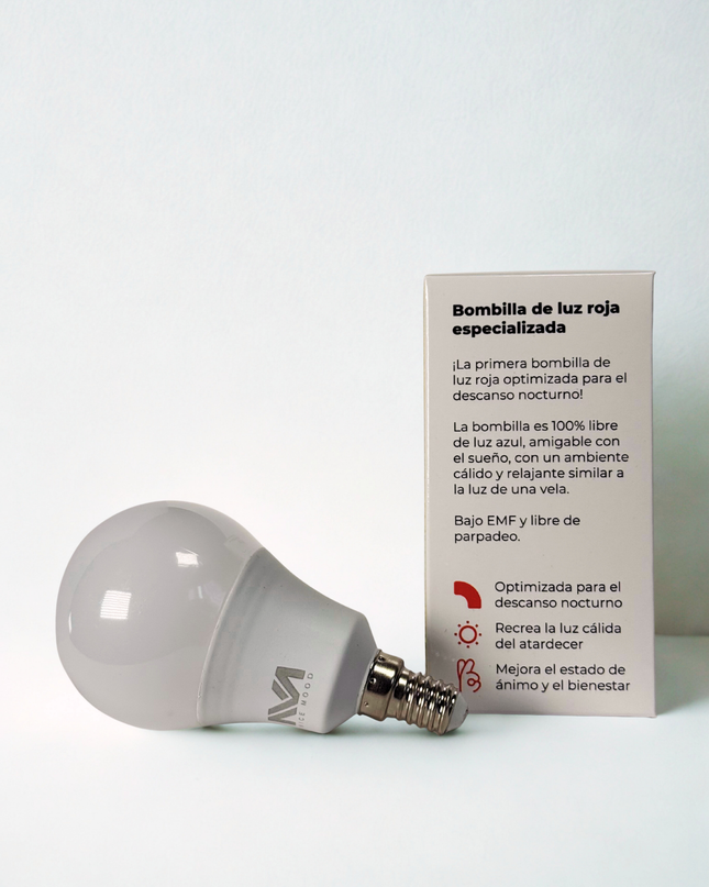 Bombilla de luz roja E14