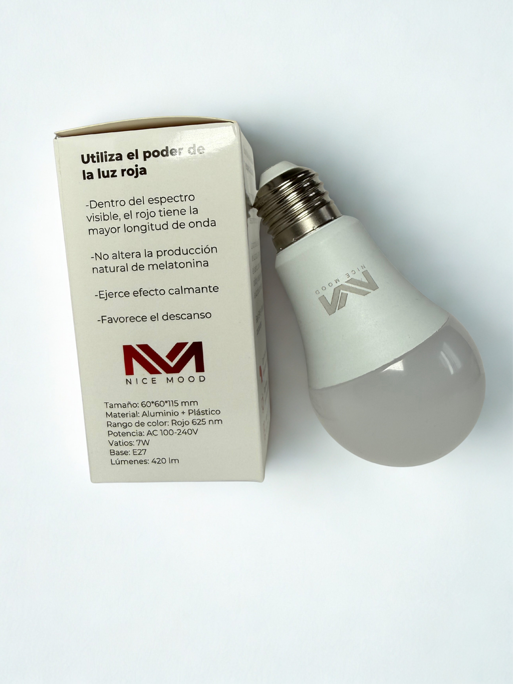 Glühbirne - Rotes Licht - E27