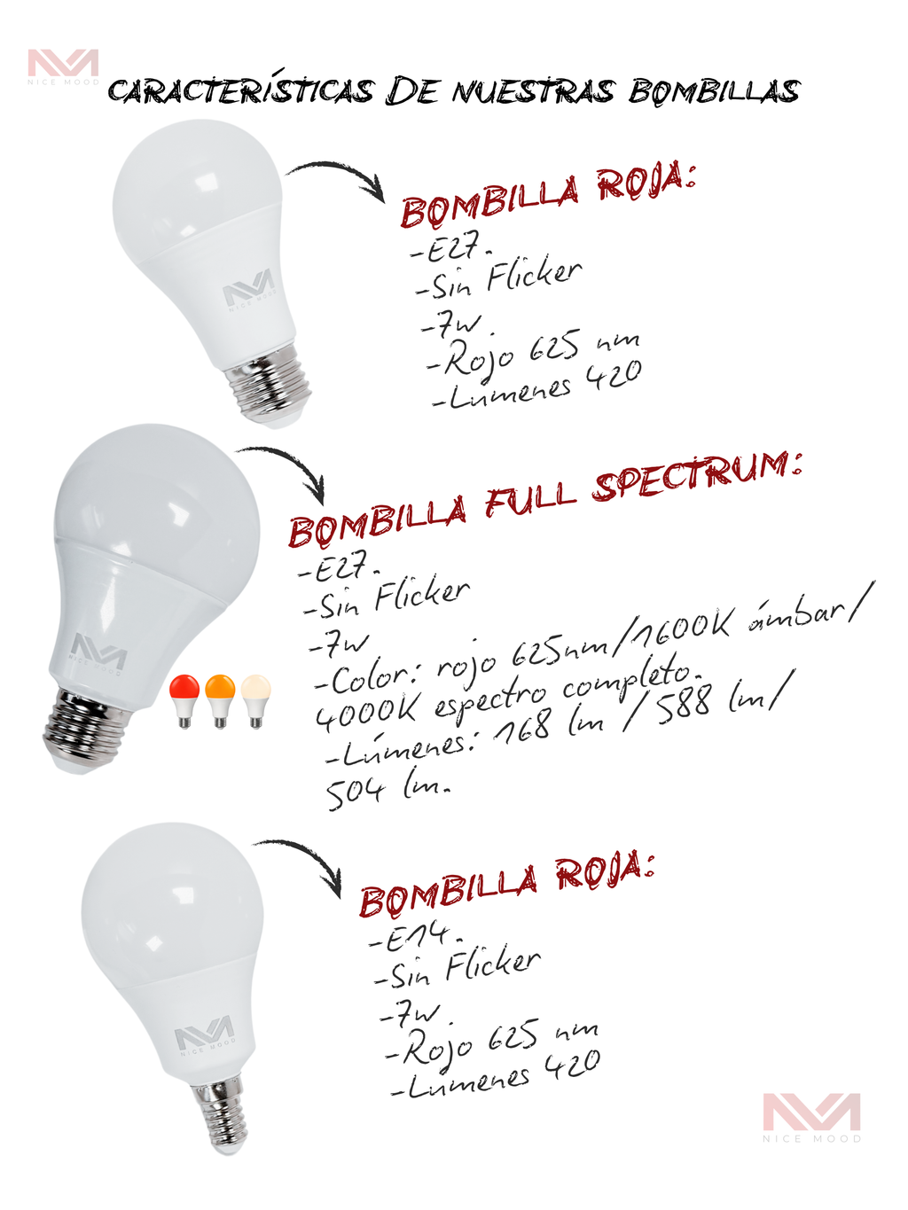 Glühbirne - Rotes Licht - E27