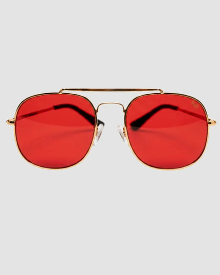 Gafas Aviator rojas