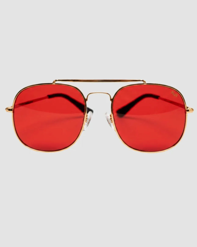 Gafas Aviator rojas