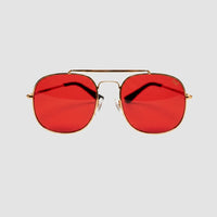 Gafas Aviator rojas