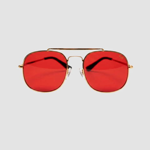 Gafas Aviator rojas