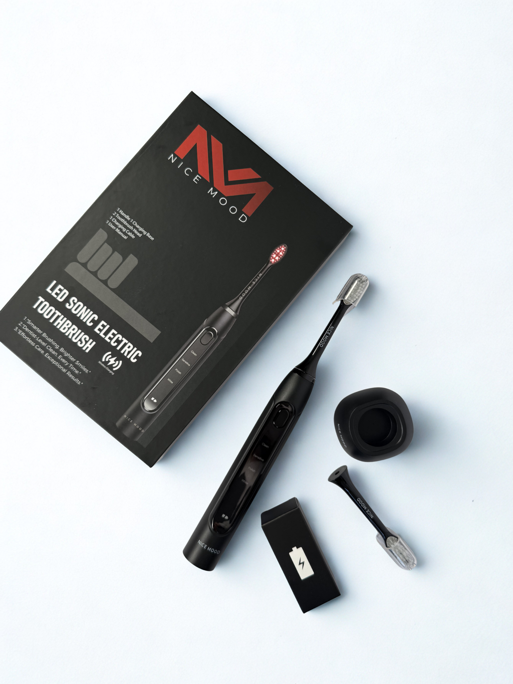 Nicemood Ultraschallzahnbürste mit LED