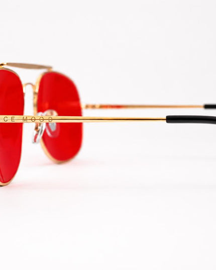 Gafas Aviator rojas