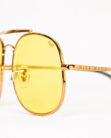 Gafas Aviator amarillas