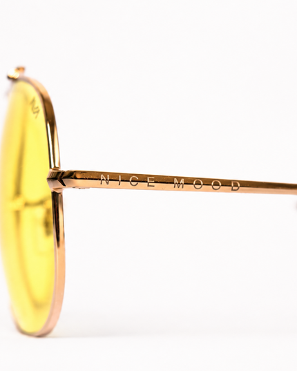 Gafas Aviator amarillas