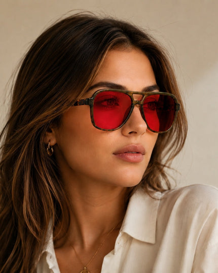 Gafas Cooper rojas