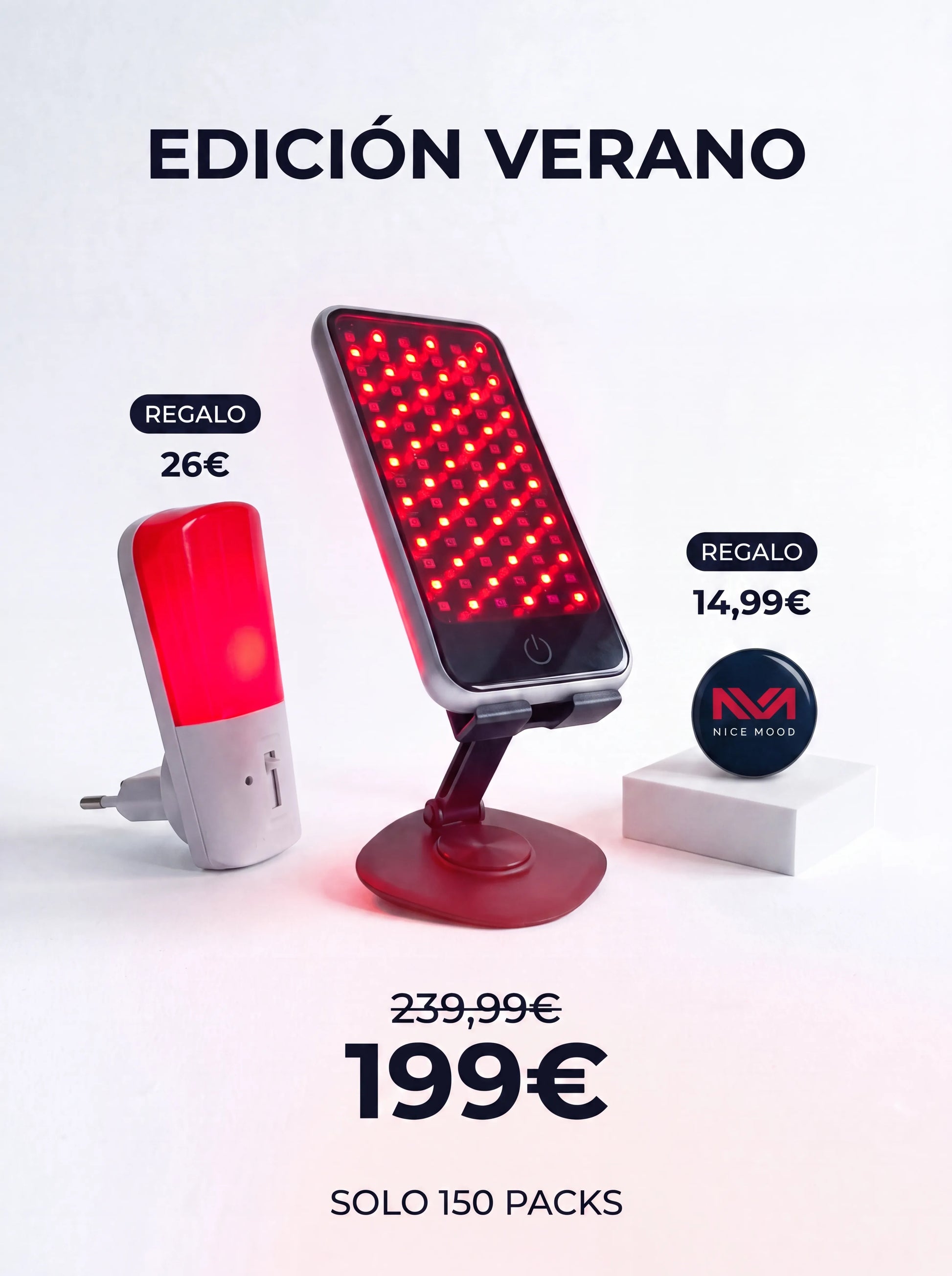 PACK VERANO - PANEL MINI PORTÁTIL (150 UNIDADES)