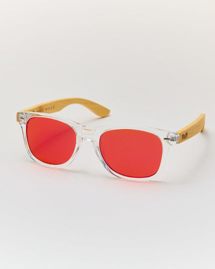 CHILDREN'S GLASSES WITH RED MOONLIGHT CLEAR LENS
