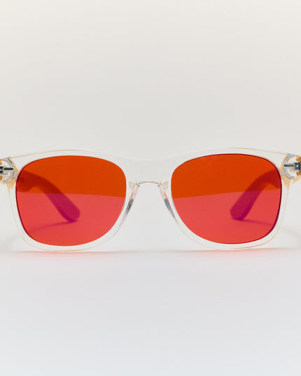 CHILDREN'S GLASSES WITH RED MOONLIGHT CLEAR LENS