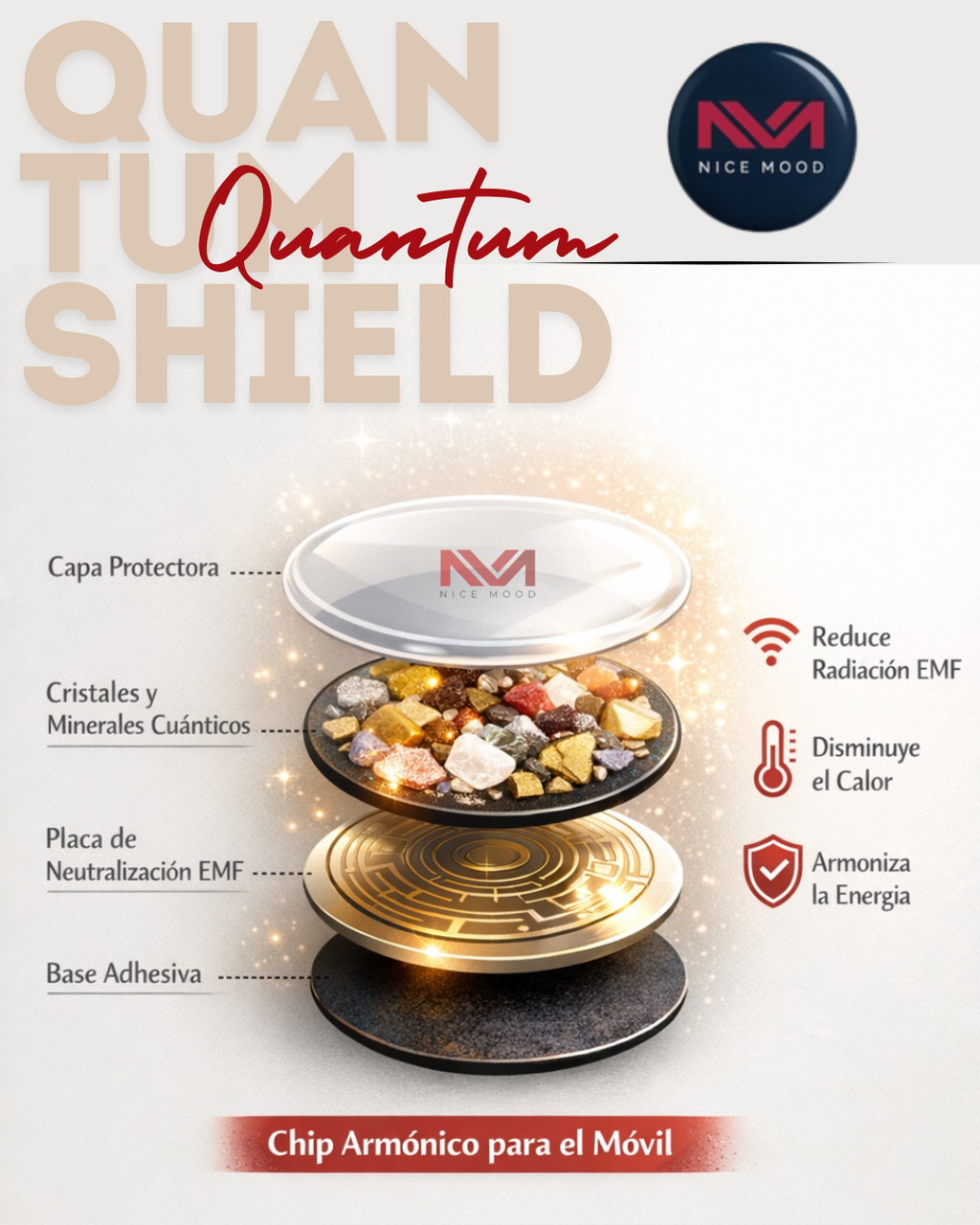QUANTUM SHIELD - EMF HARMONIC FOR MOBILE PHONES